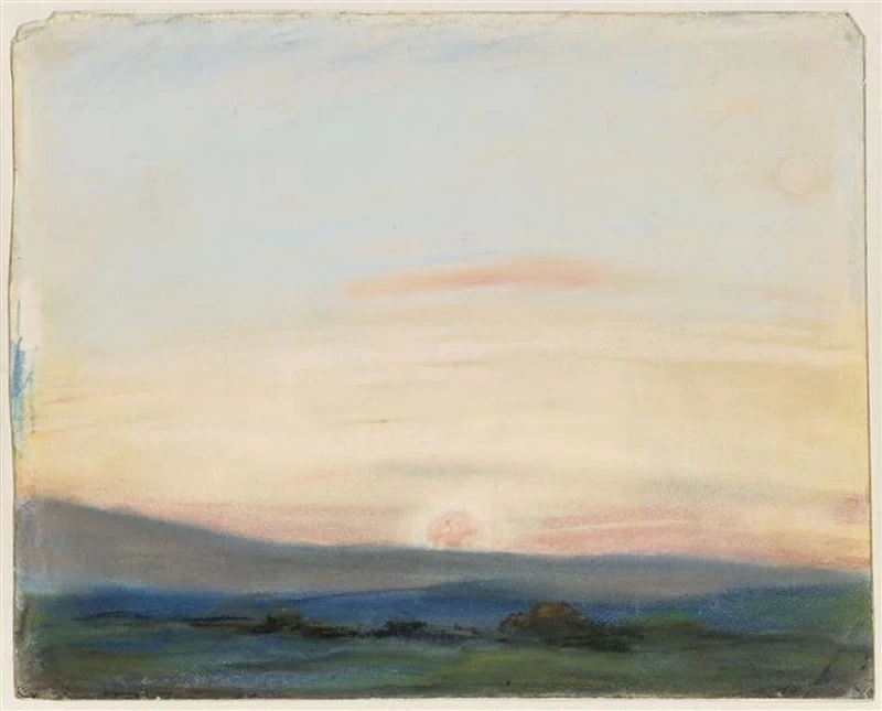 Vasta pianura, sotto un grande cielo, al tramonto - Museo del Louvre, Parigi